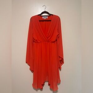 Burnt Orange Midi Dress